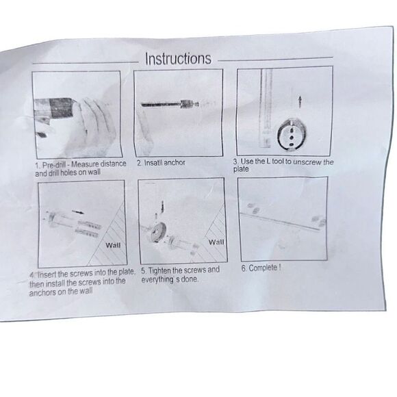 *NEW*Set Of 2 TocTen Stainless Steel Thicken Wall Mounted Double Bath Towel Bar - Picture 12 of 16